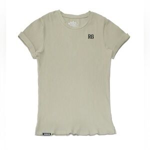 RAWGEAR Essential Ribbed T-Shirt-Oak color-size XL